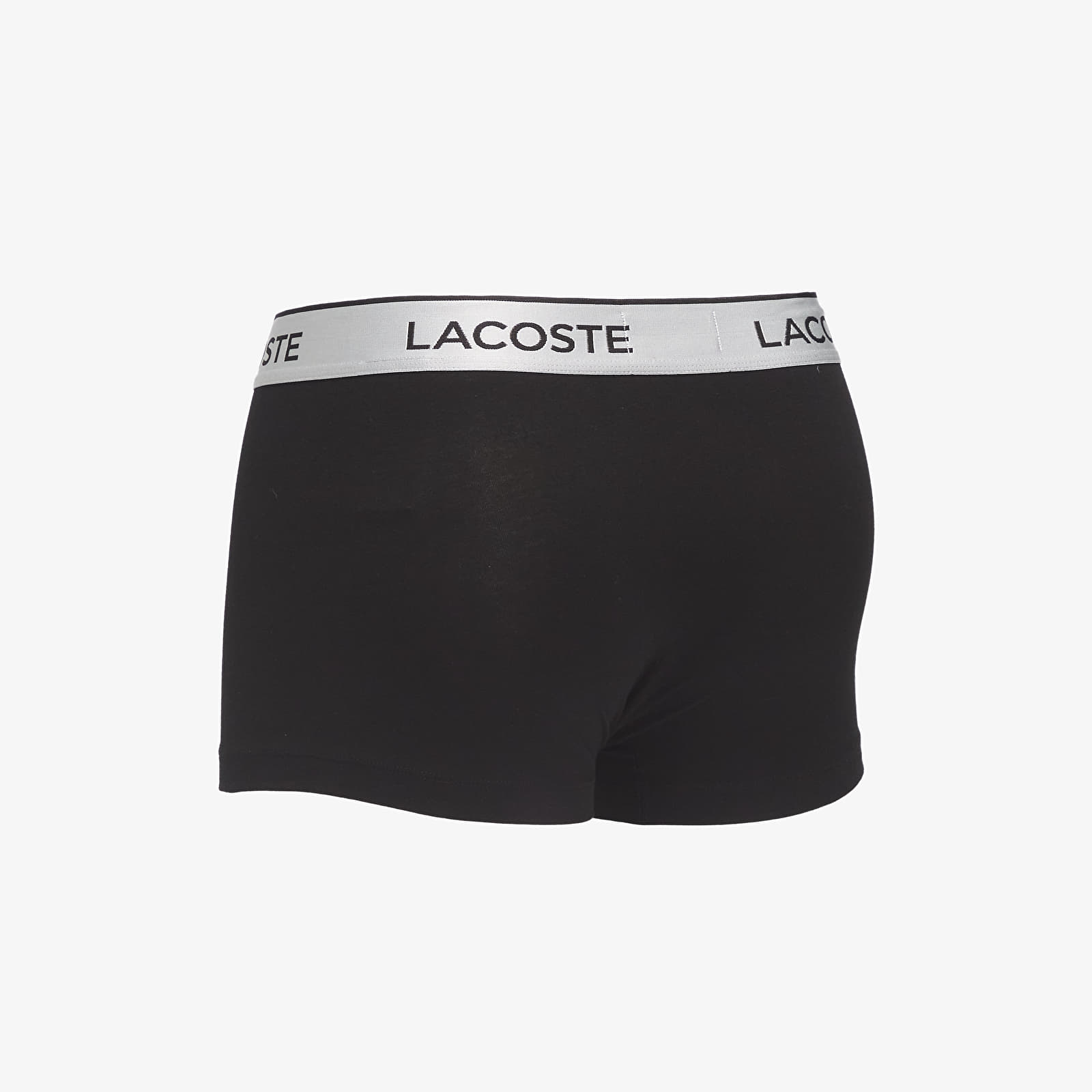 Boxershorts LACOSTE Trunks Underwear Silver Chine/ Sinople-Black