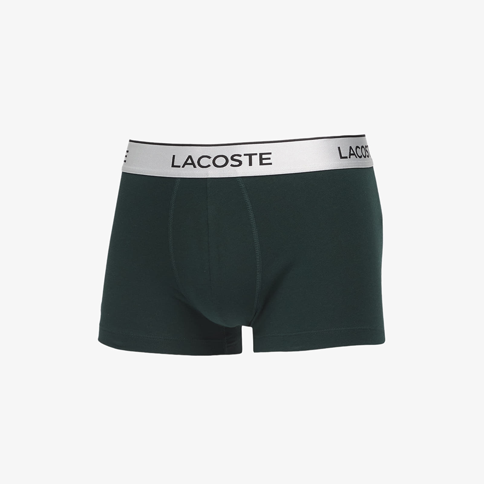 Boxershorts LACOSTE Trunks Underwear Silver Chine/ Sinople-Black