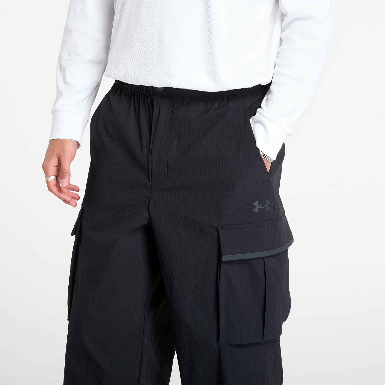 Men's trousers Under Armour Ua Unstpble Txtr Woven Cargo Black
