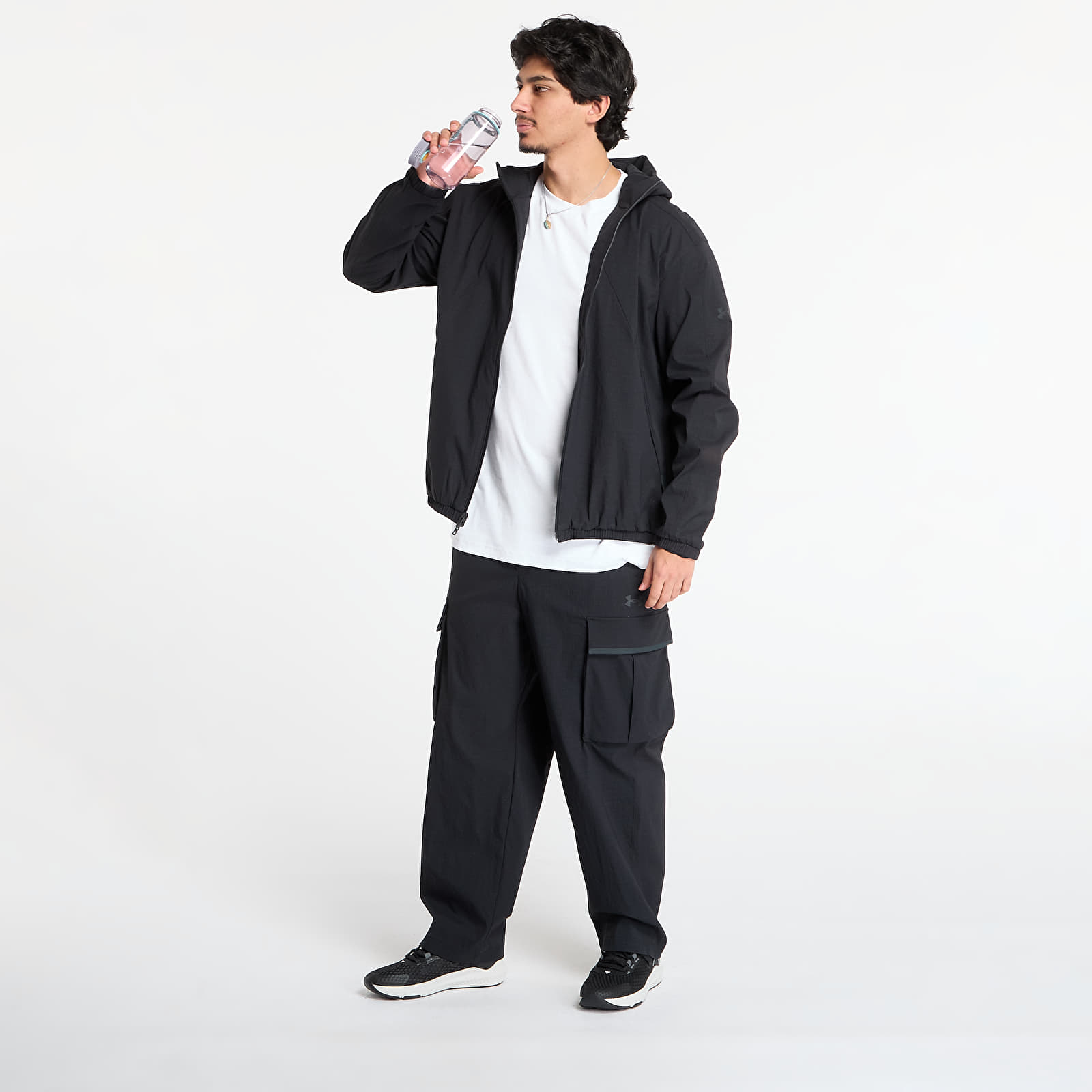 Men's trousers Under Armour Ua Unstpble Txtr Woven Cargo Black