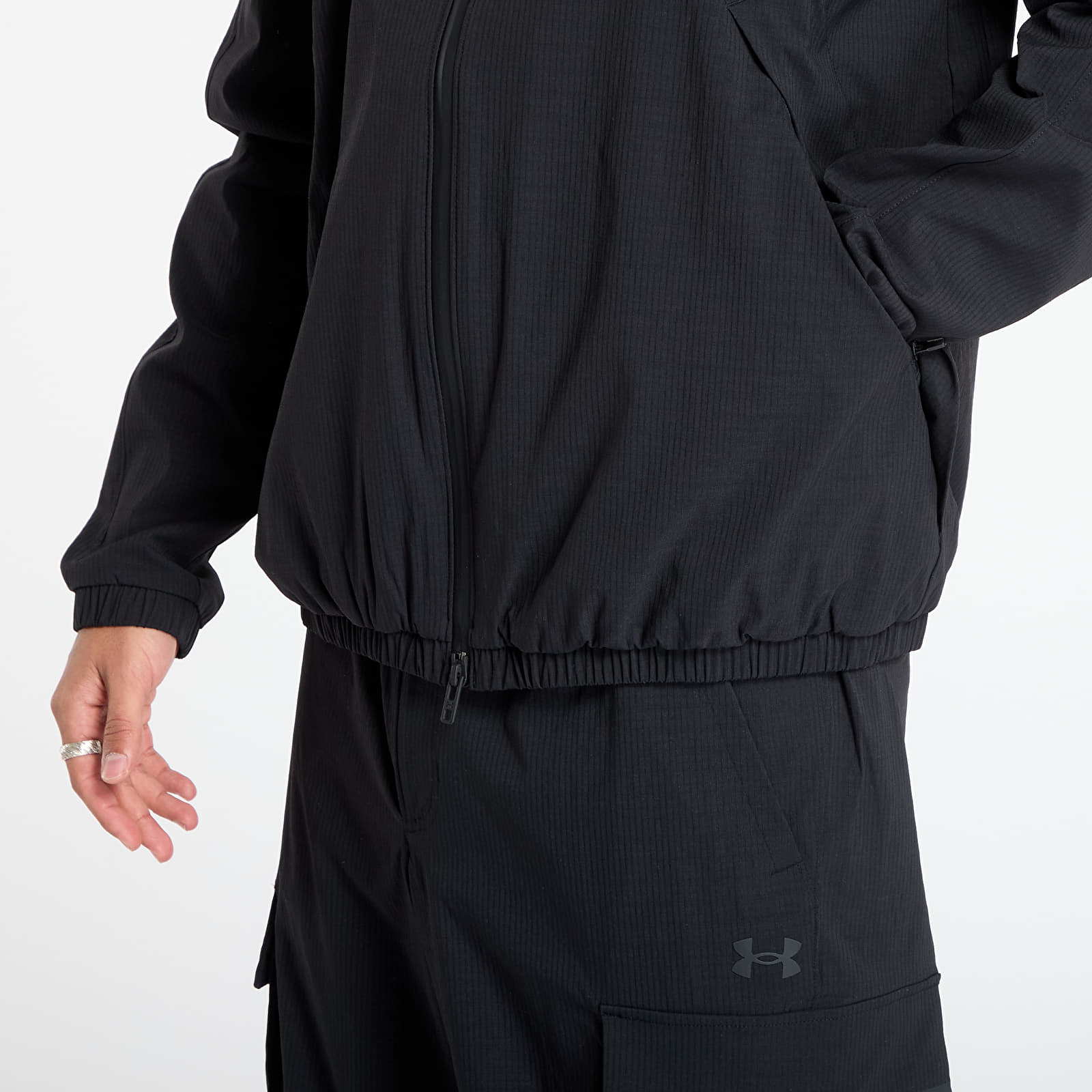 Men's jackets Under Armour Ua Unstoppable Txt Woven Jacket Black