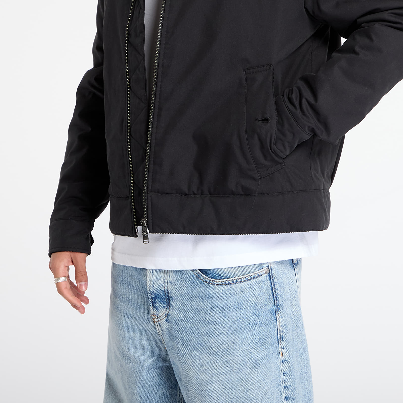 Men's jackets FRED PERRY Cotton Caban Jacket Black