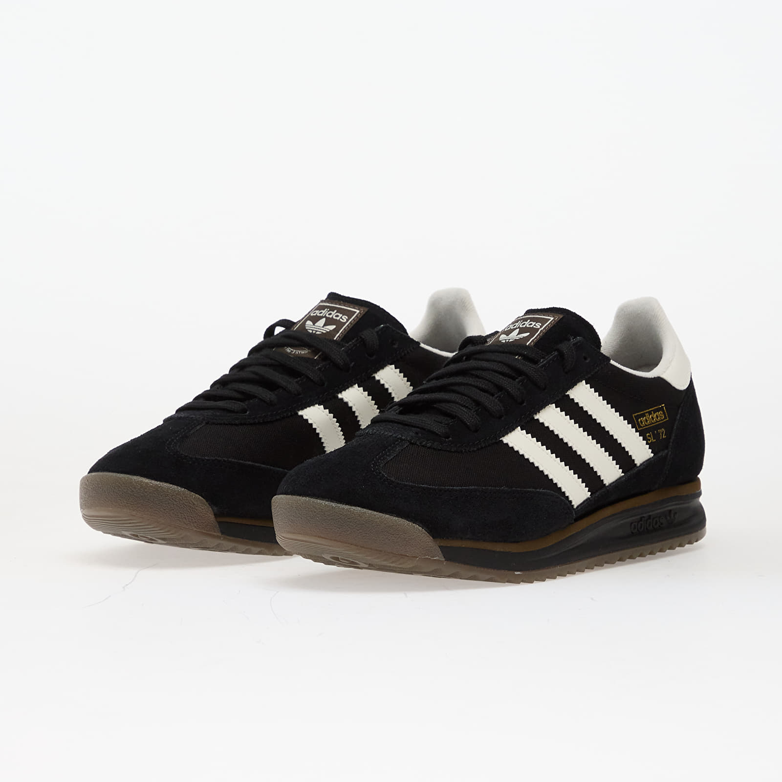 Vīriešu čības un apavi adidas SL 72 Rs Core Black/ Off White/ Cardboard Brown