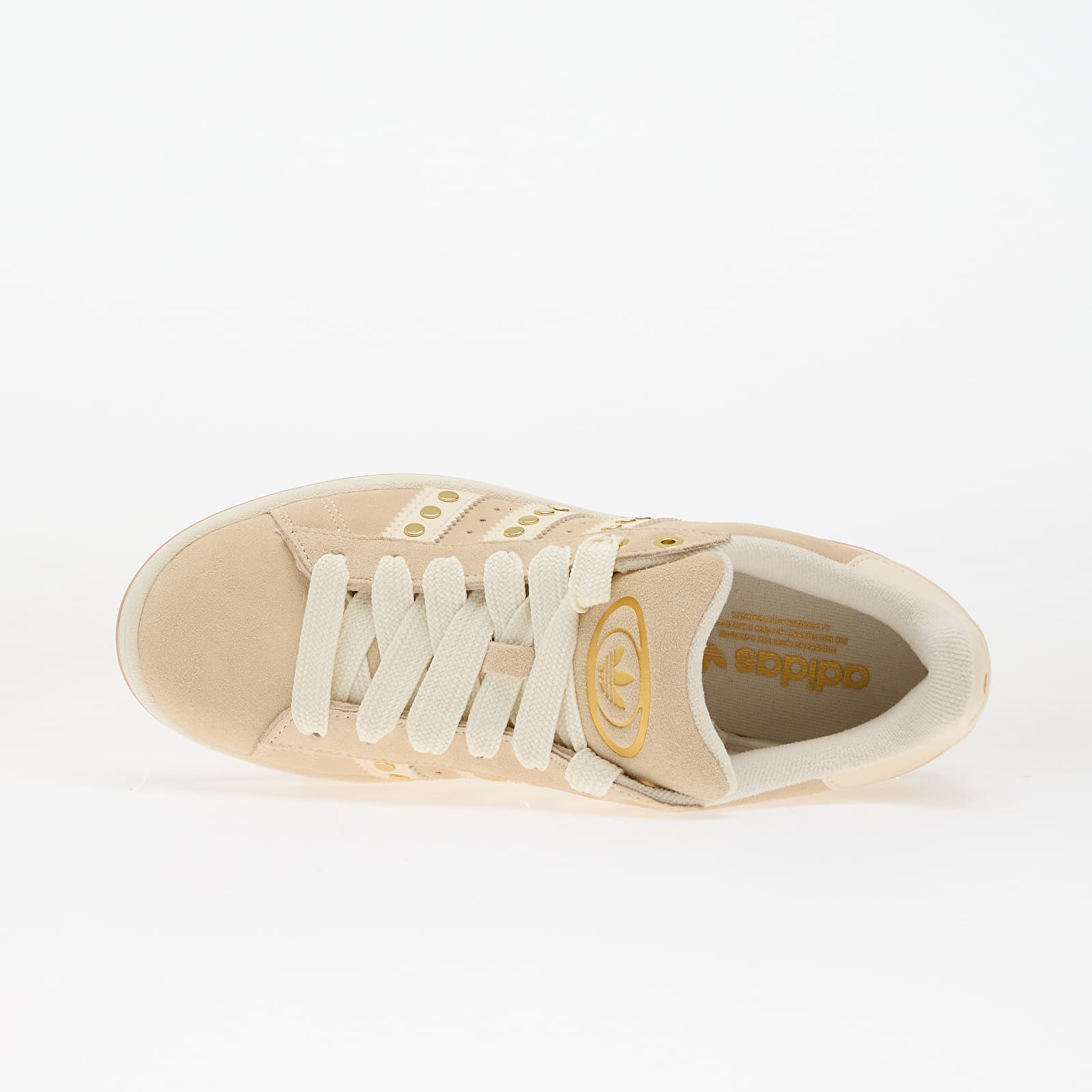 SievieŔu kedas un apavi adidas Campus 00s W Sand Strata/ Crew White/ Gold Metallic