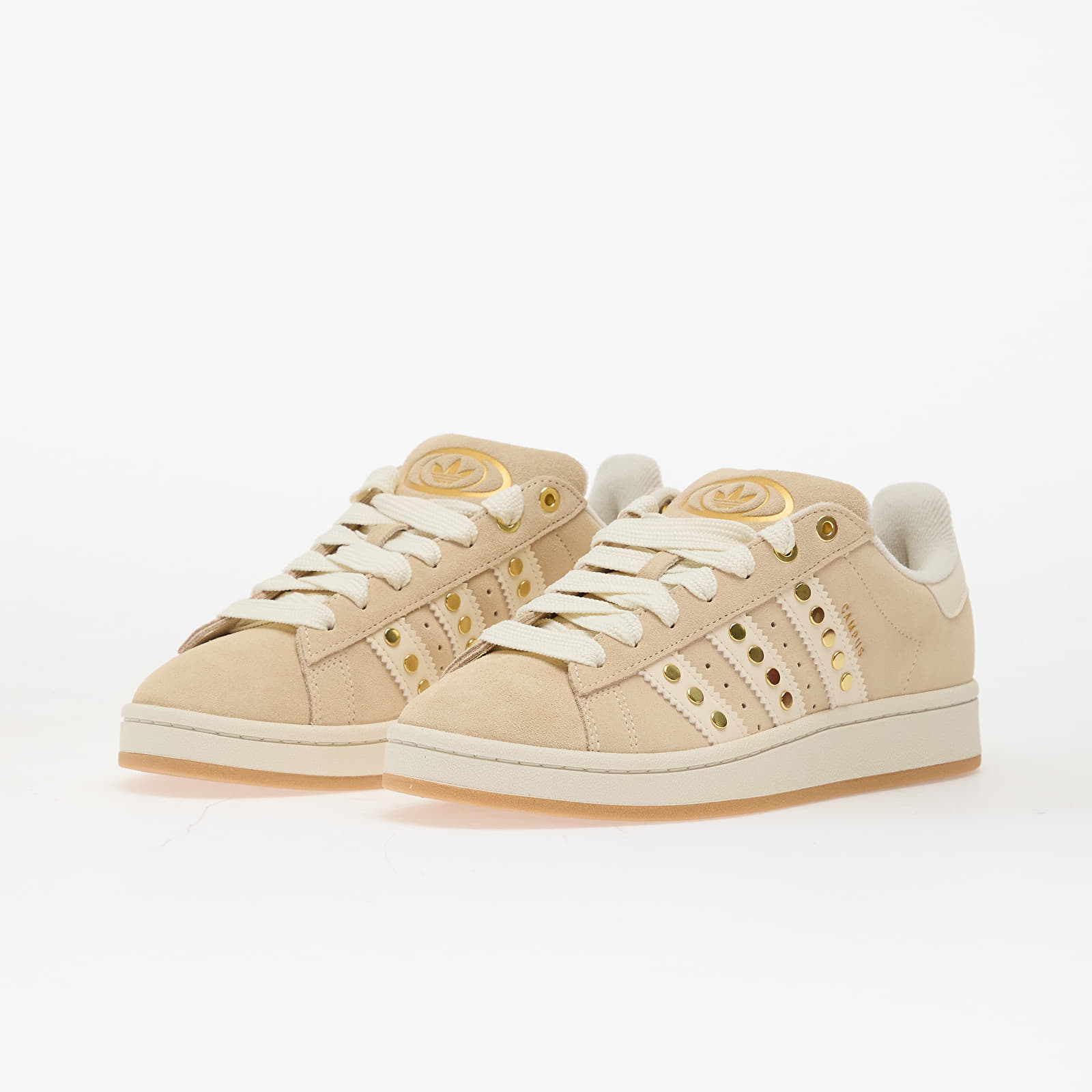 SievieŔu kedas un apavi adidas Campus 00s W Sand Strata/ Crew White/ Gold Metallic