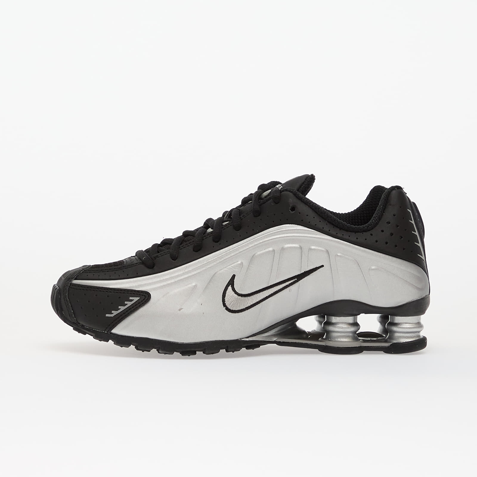 Férfi cipők Nike Shox R4 Metallic Silver/ Metallic Silver-Black