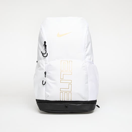Kuprinė Nike Varsity Elite Backpack (32L) White/ Black/ Metallic Gold