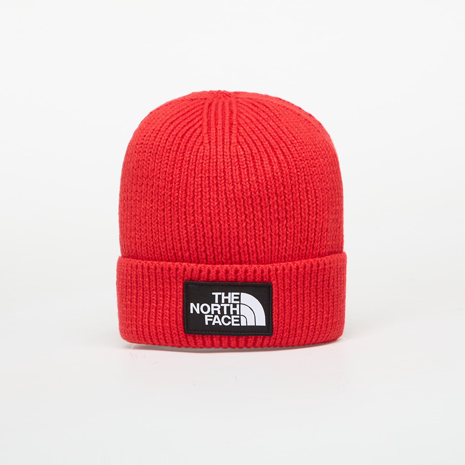 Hat The North Face Logo Box Cuffed Beanie TNF Red Universal