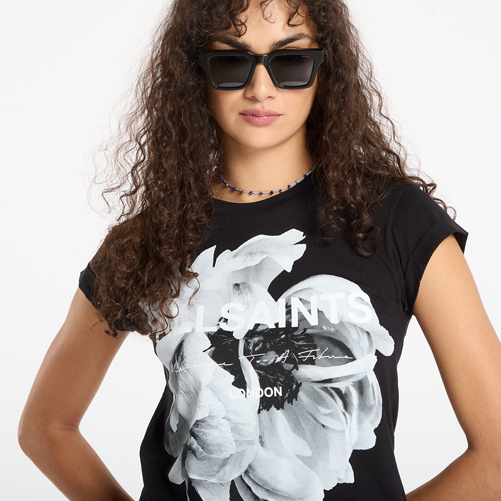 Magliette AllSaints Lena Anna Tee Black