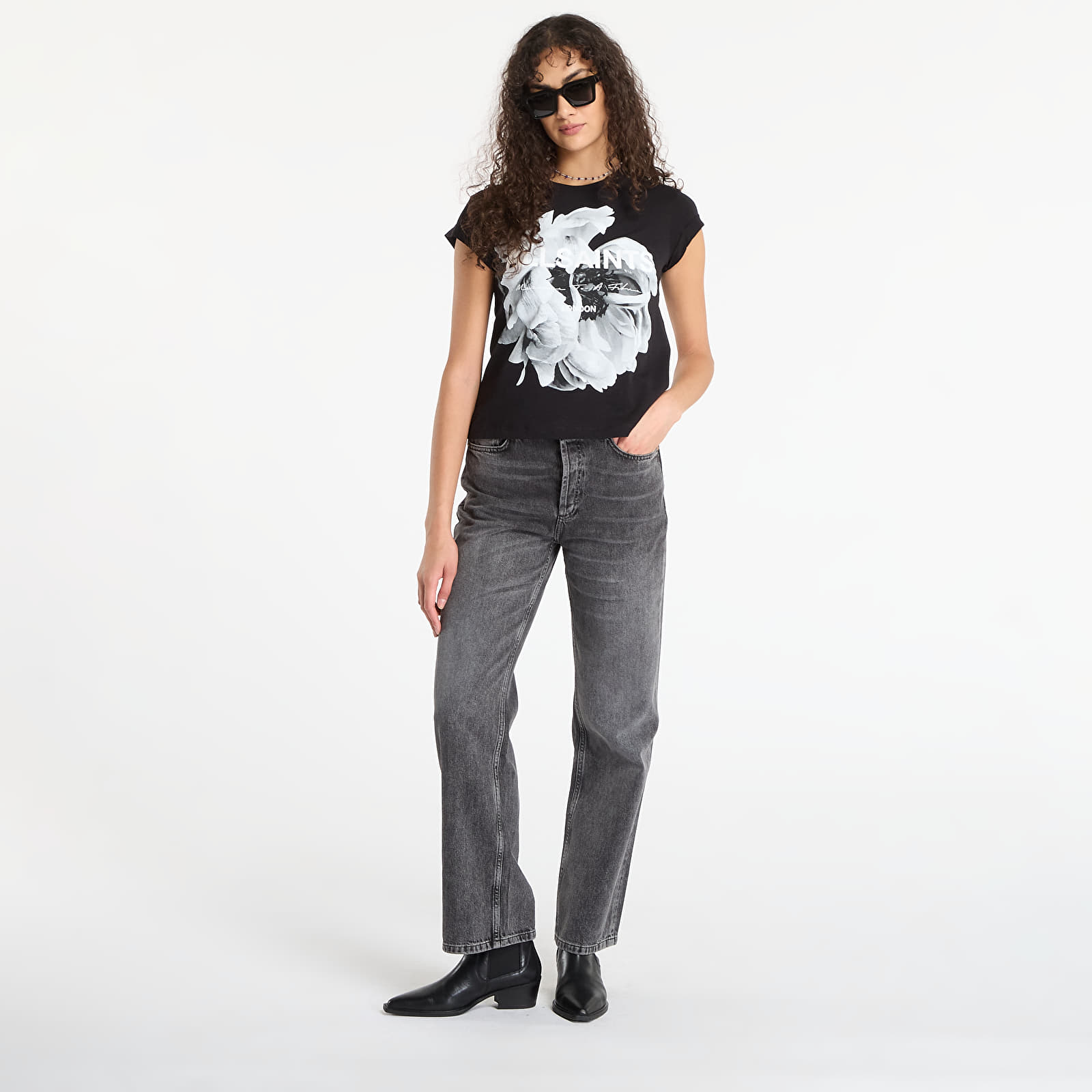 Magliette AllSaints Lena Anna Tee Black