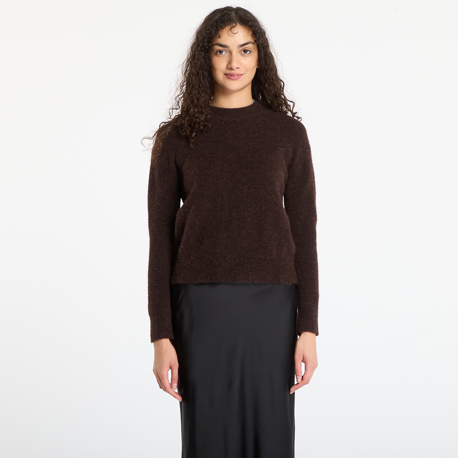 Sweater Samsøe Samsøe Anour O-N Black Coffee L