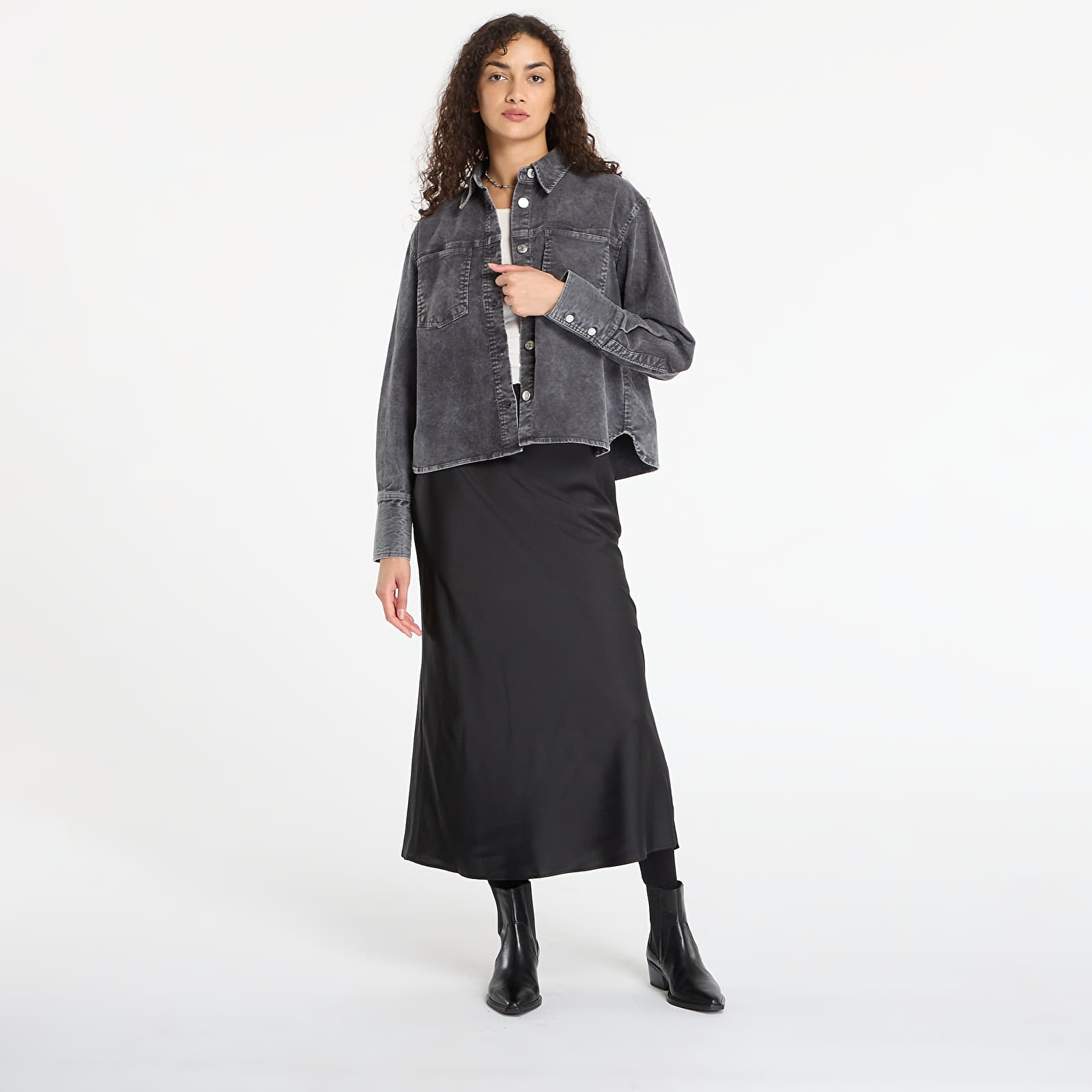 Überhemden Samsøe Samsøe Sasofie Patch Pocket Shirt Asphalt