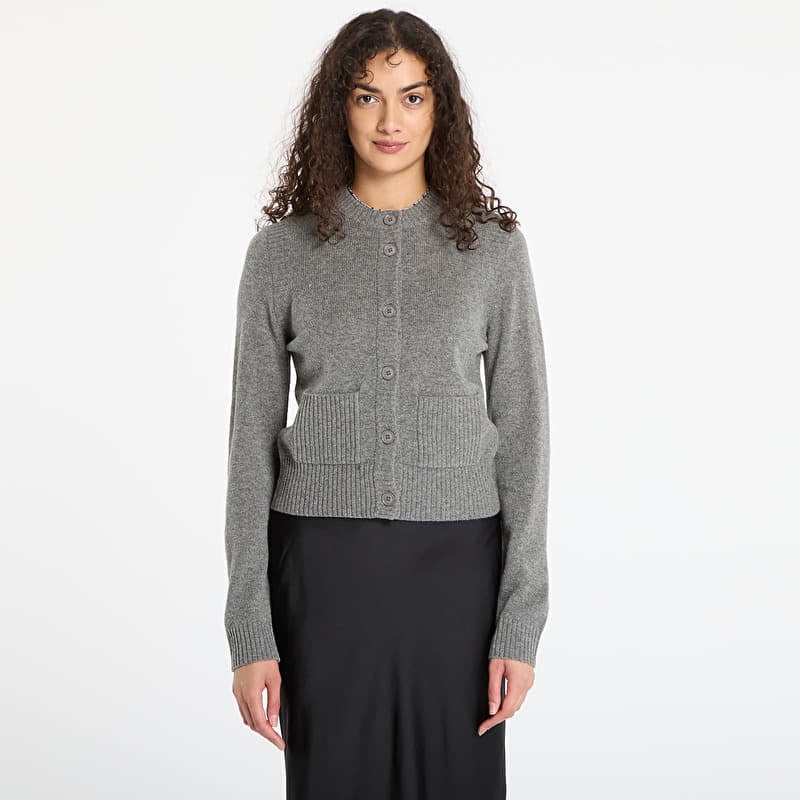 Camisola Samsøe Samsøe Saelif Short Cardigan Dark Grey Melange