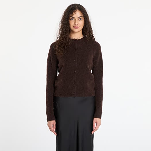 Džemperis Samsøe Samsøe Nor Short Cardigan Black Coffee