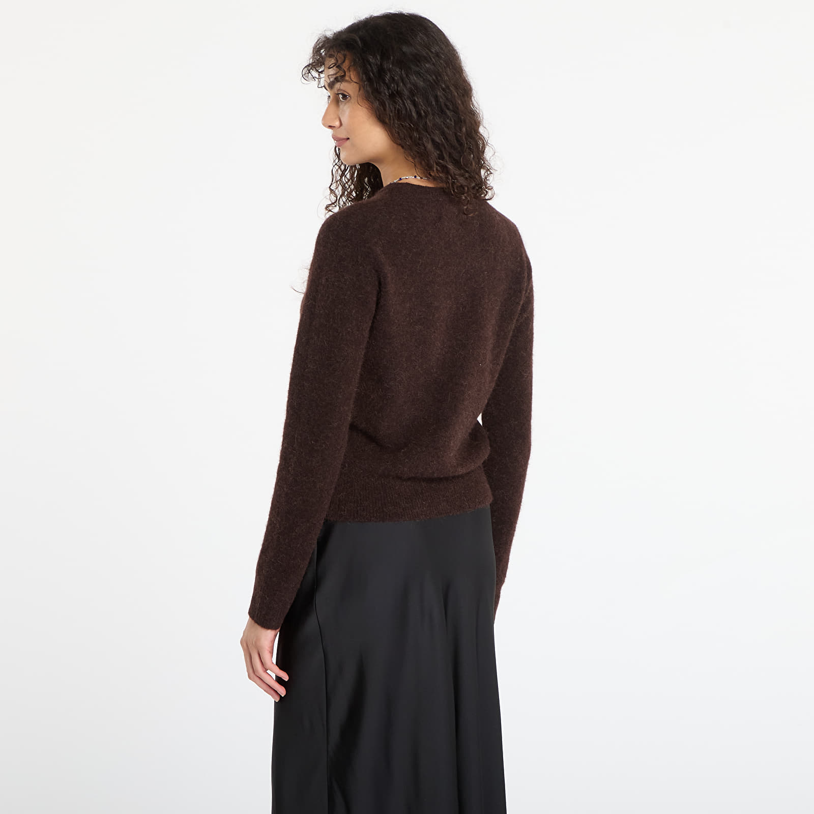 Pullover Samsøe Samsøe Nor Short Cardigan Black Coffee