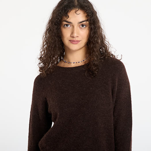 Swetry Samsøe Samsøe Nor O-N Short Black Coffee