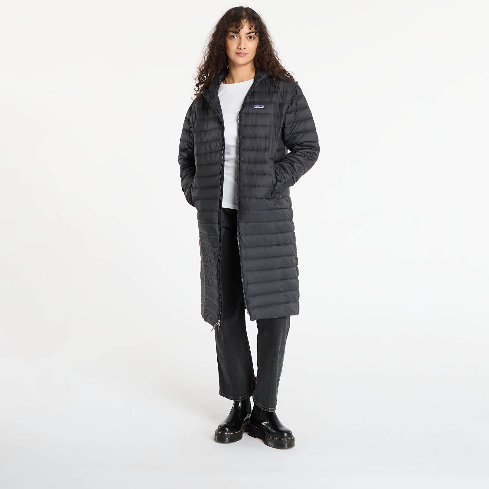 Joped Patagonia W's Recycled Down Sweater Parka Black