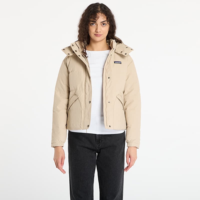 Jacke Patagonia W's Downdrift Jacket Oar Tan W/ Seabird Grey