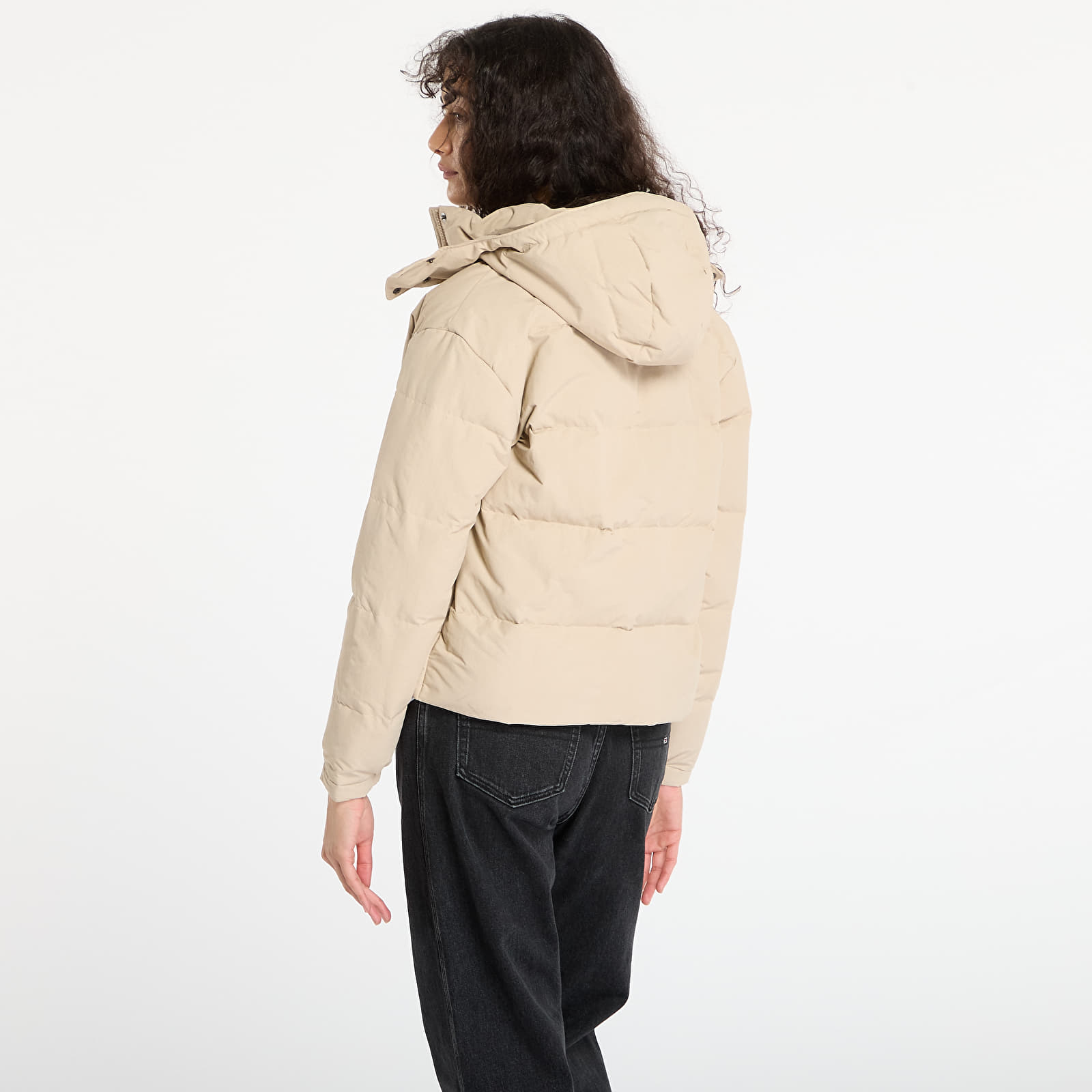 Joped Patagonia W's Downdrift Jacket Oar Tan W/ Seabird Grey