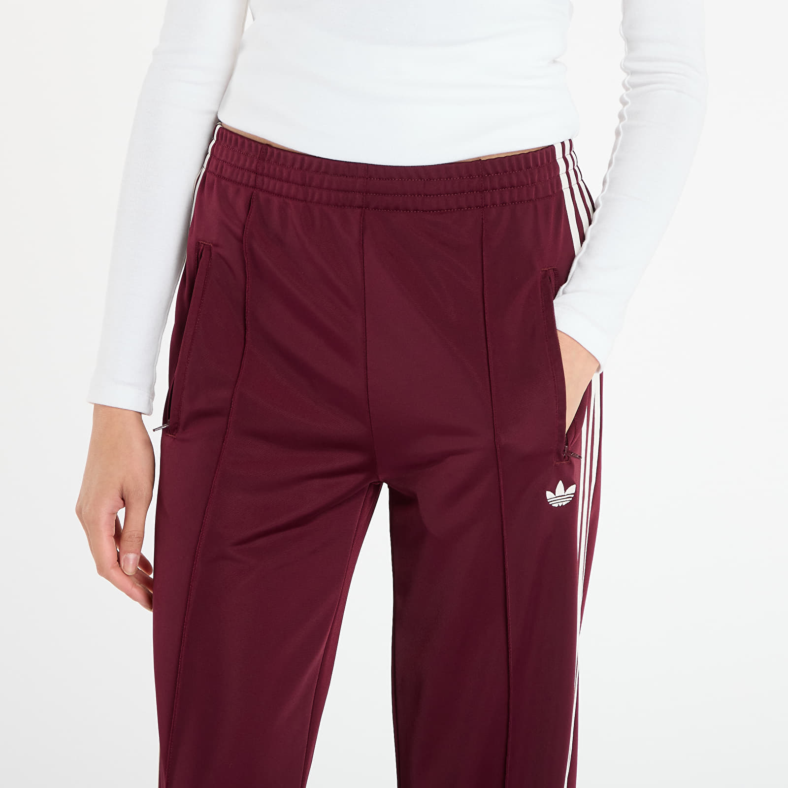 Анцузи adidas Adicolor Classic Firebird Loose Track Tracksuit Bottoms Maroon