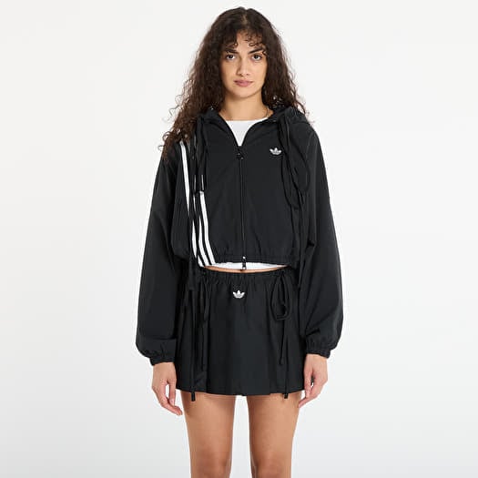 Jakk adidas Ribbon Off Placed 3-Stripes Tracktop Black
