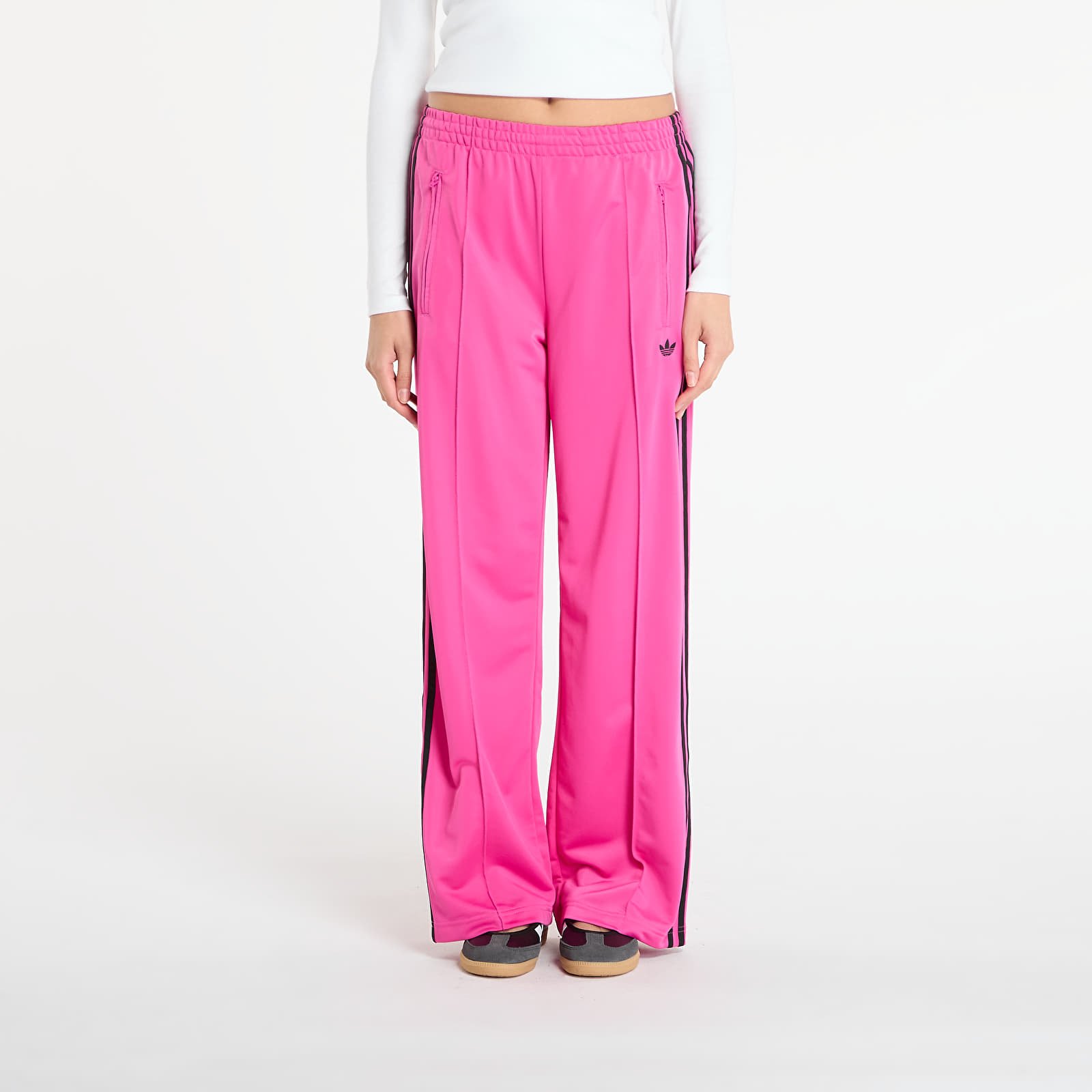Дамски спортни панталони adidas Adicolor Classic Firebird Loose Track Tracksuit Bottoms Semi Lucid Fuchsia