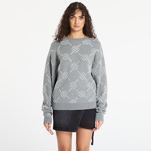 Tröja Daily Paper Tevin Monogram Knit Sweater Grey