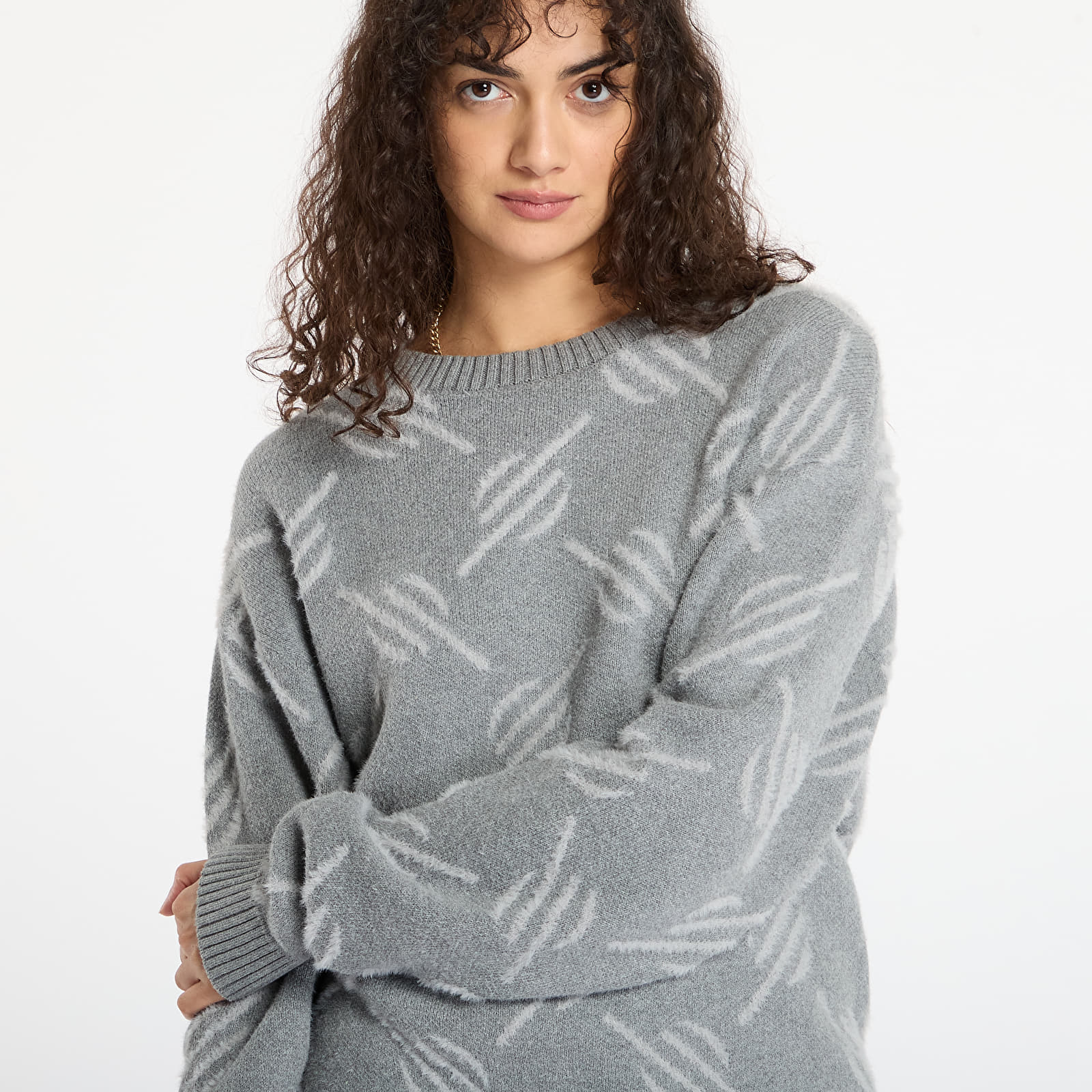 Naiste kampsunid Daily Paper Tevin Monogram Knit Sweater Grey