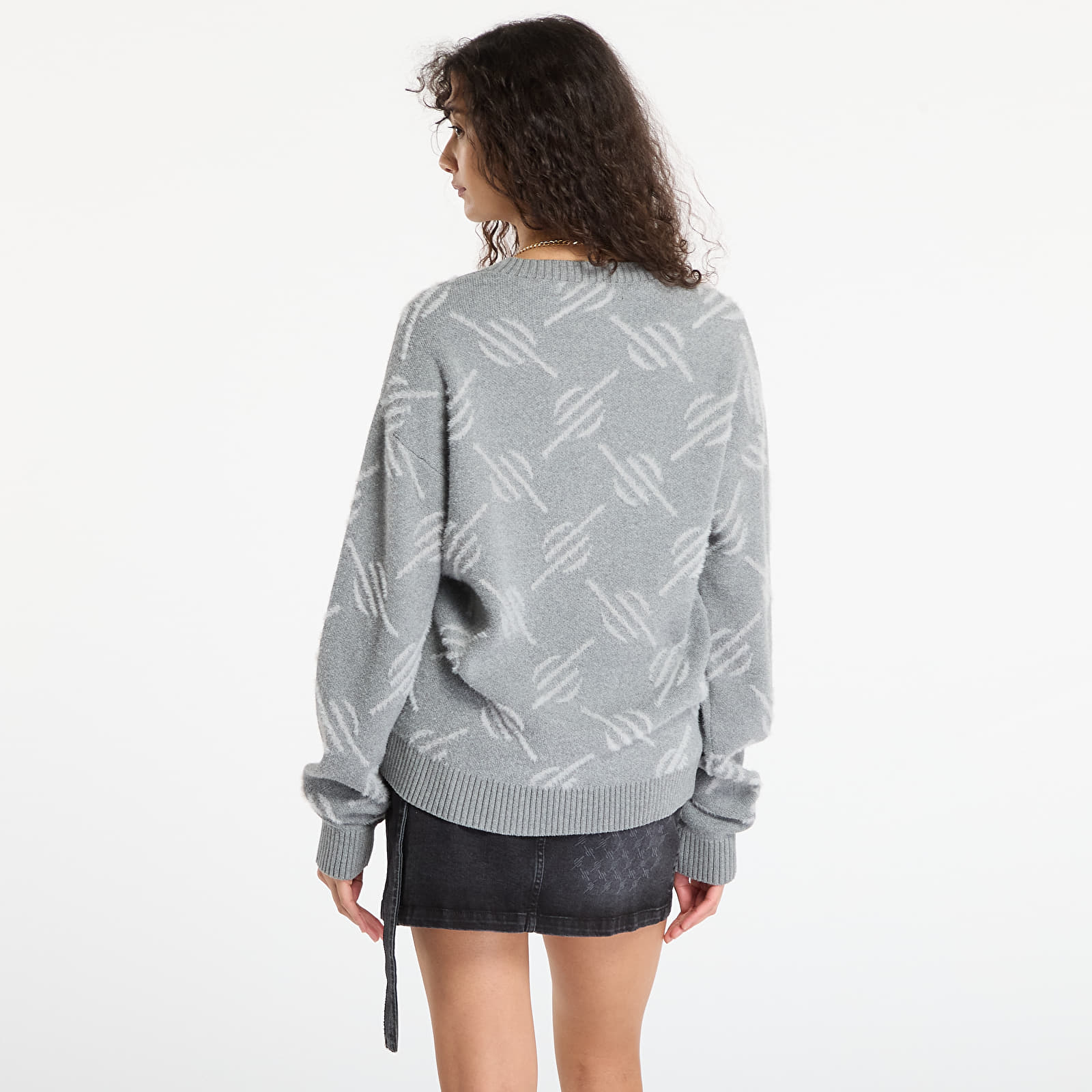 Naiste kampsunid Daily Paper Tevin Monogram Knit Sweater Grey