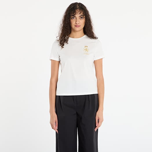 T-särk Tommy Hilfiger Gold Crest Reg Ss Tee White