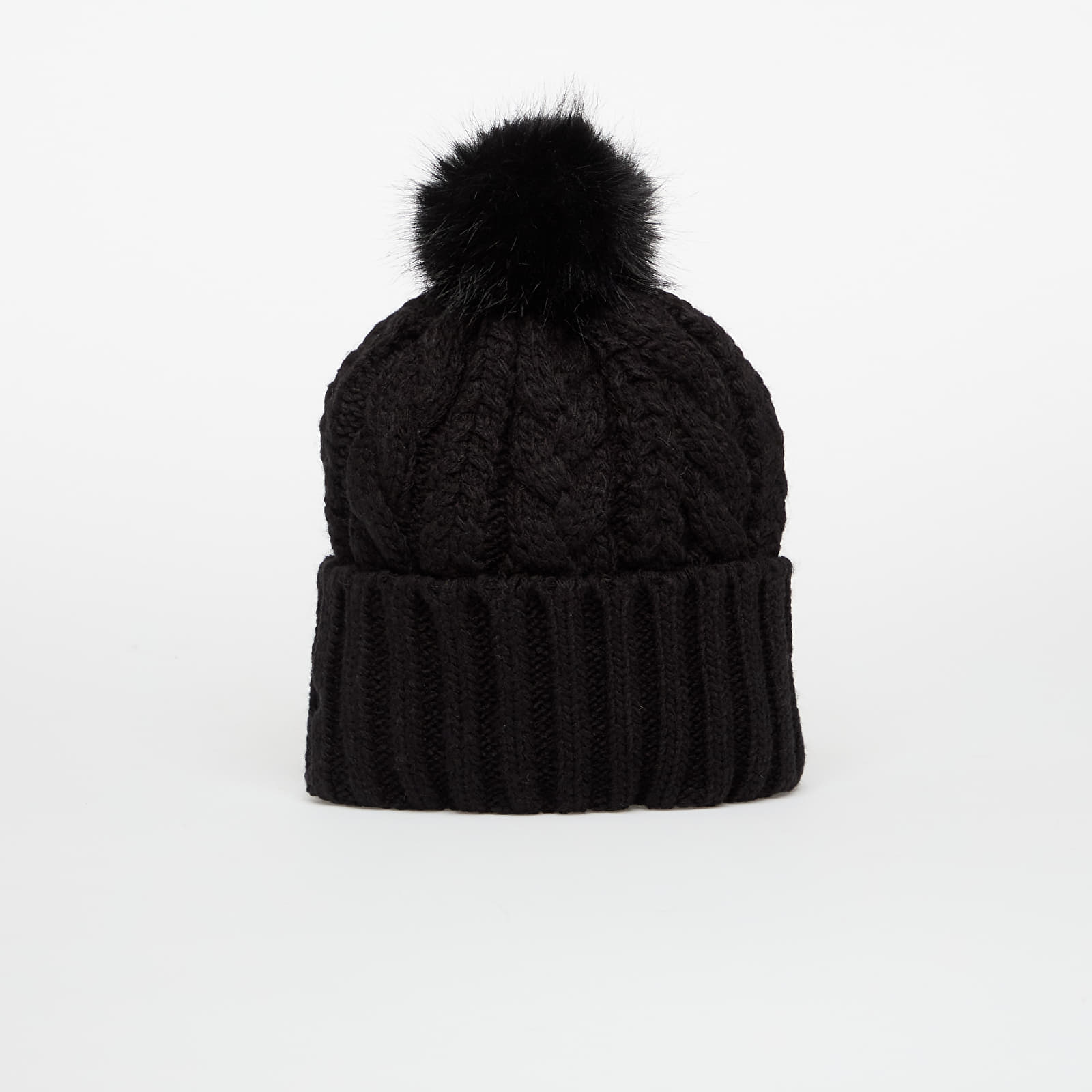 Men's hats New Era Knit Medium Wmns MLB Cable Wide Beanie New York Yankees Black