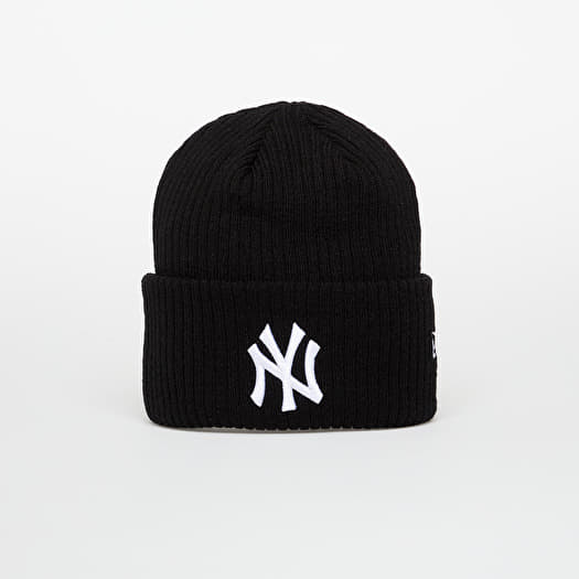 Hoed New Era Knit Medium MLB Wide Cuff Beanie New York Yankees Black