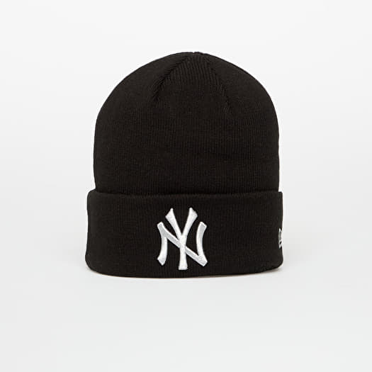 Hoed New Era Knit Medium MLB Metallic Beanie New York Yankees Black