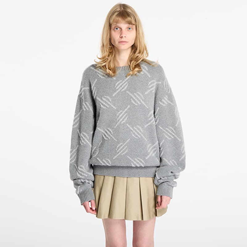 Pullover Daily Paper Tevin Monogram Knit Sweater Grey