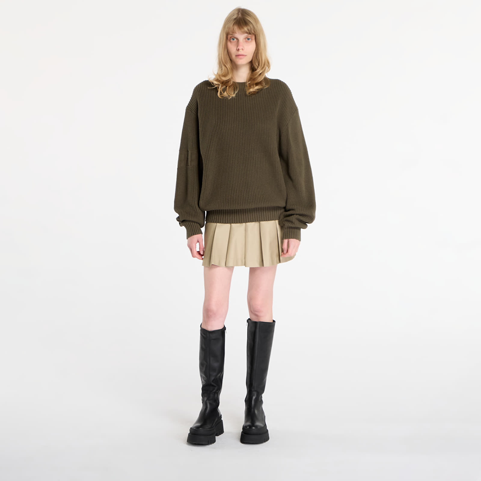 Vīriešu džemperi Daily Paper Band Knit Sweater UNISEX Rosin Green