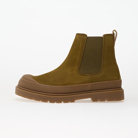 Birkenstock Prescott Slip On Natural Leather Oiled Pine Green