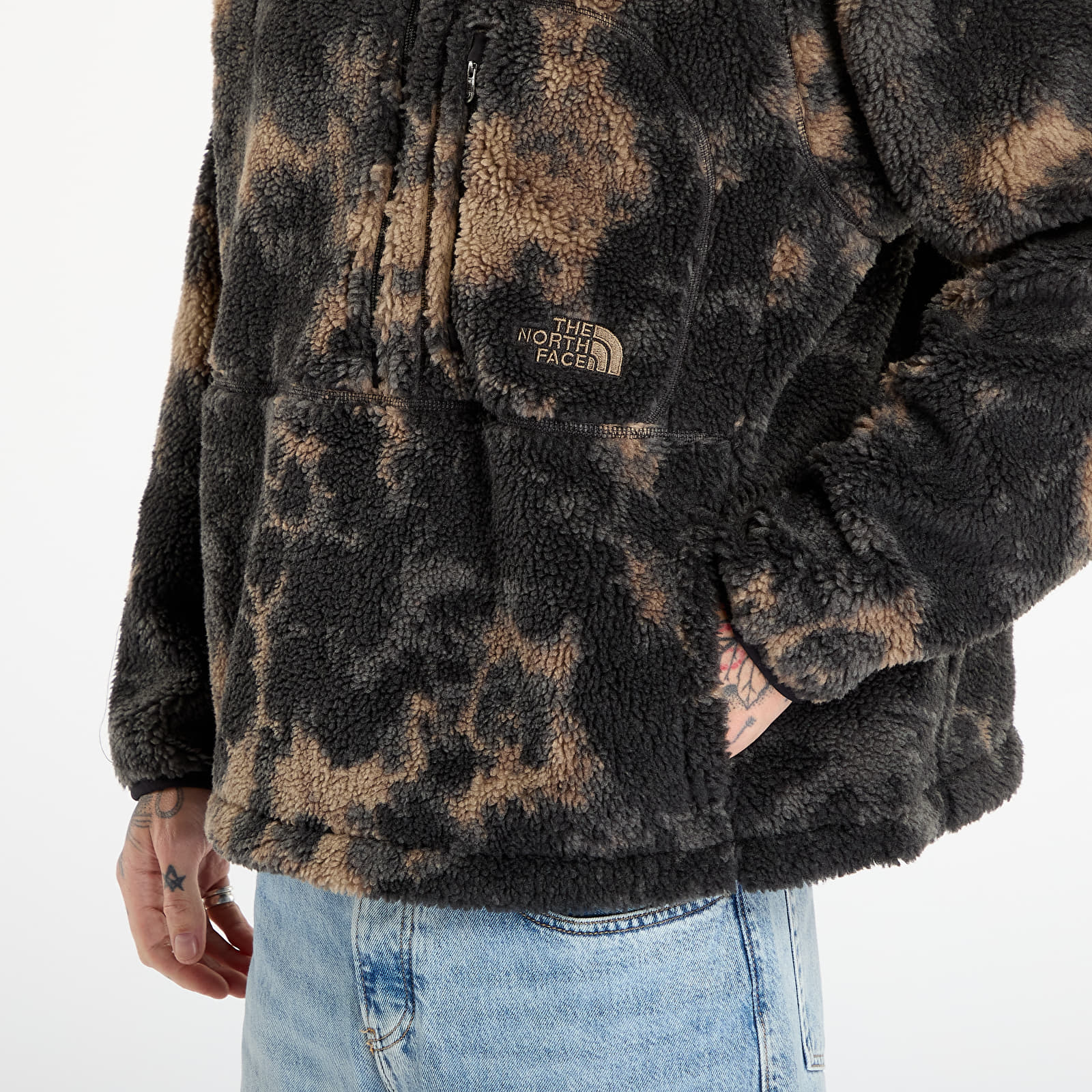Herren-Sweatshirts The North Face Extreme Pile Printed Pullover Fleece TNF Black Light Refract