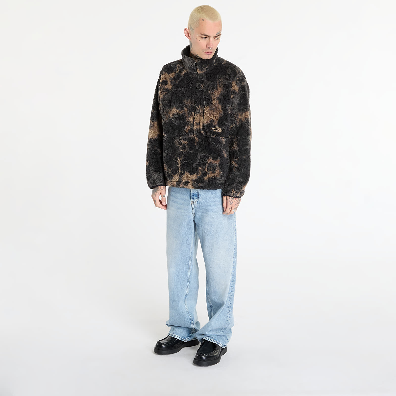 Herren-Sweatshirts The North Face Extreme Pile Printed Pullover Fleece TNF Black Light Refract
