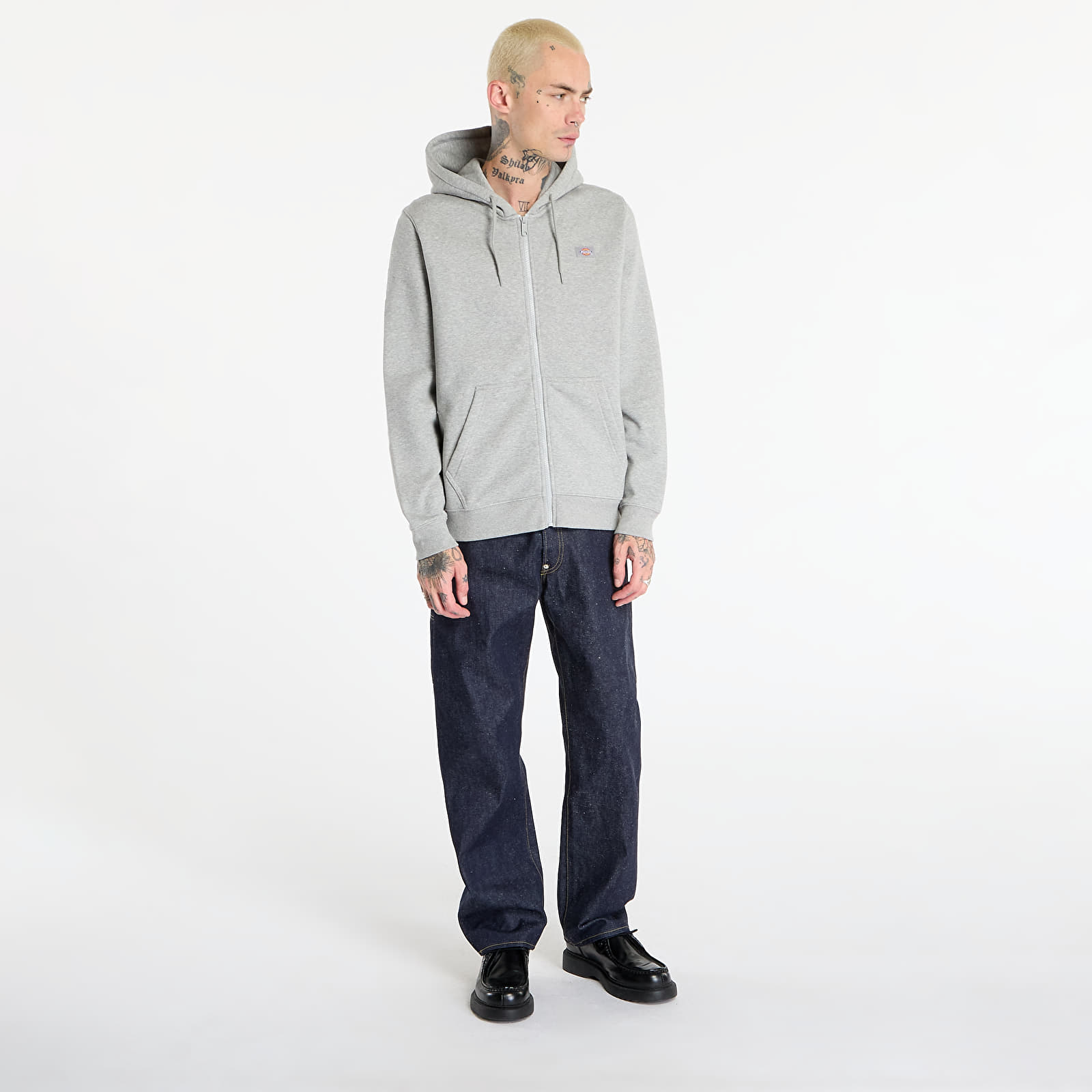 Herren-Sweatshirts Dickies Oakport Zip Hoodie Heather Grey
