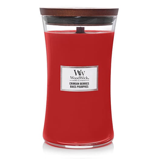 Woodwick Large Hourglass Candle Crimson Berries