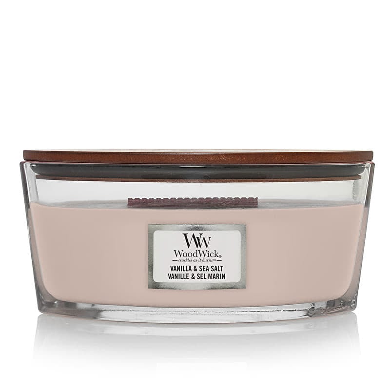 Woodwick Elipse Candle Vanilla & Sea Salt