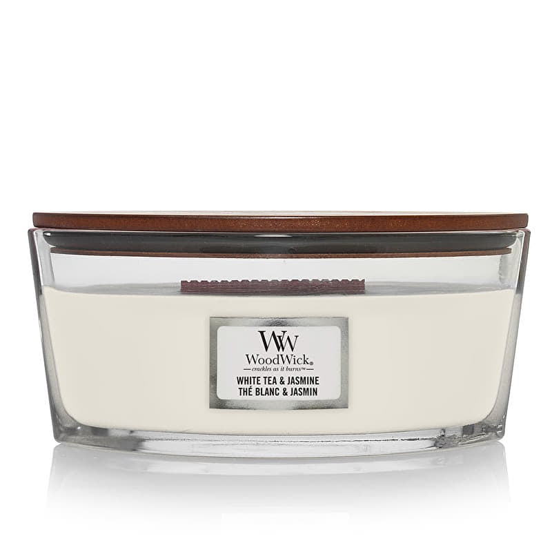 Woodwick Elipse Candle White Tea & Jasmine