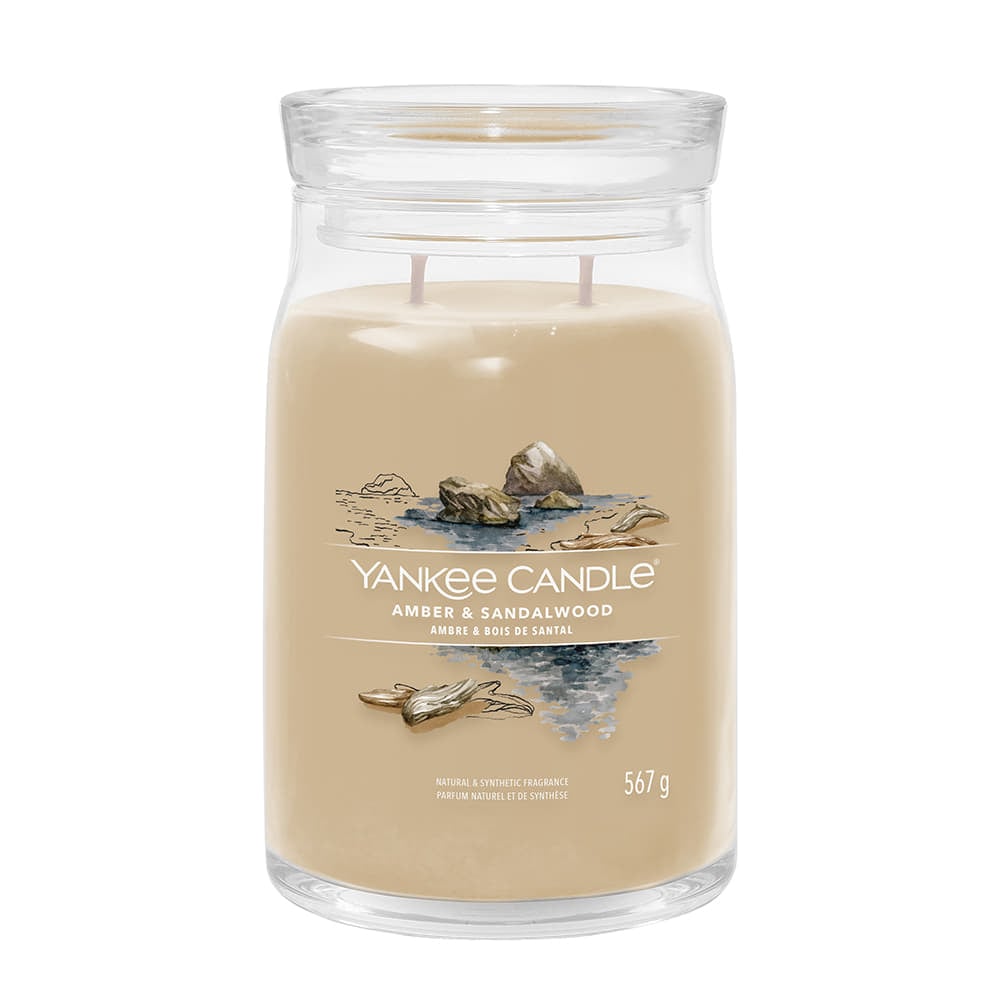 Ostatné doplnky Yankee Candle Signature Large Jar 2 Wicks Amber & Sandalwood
