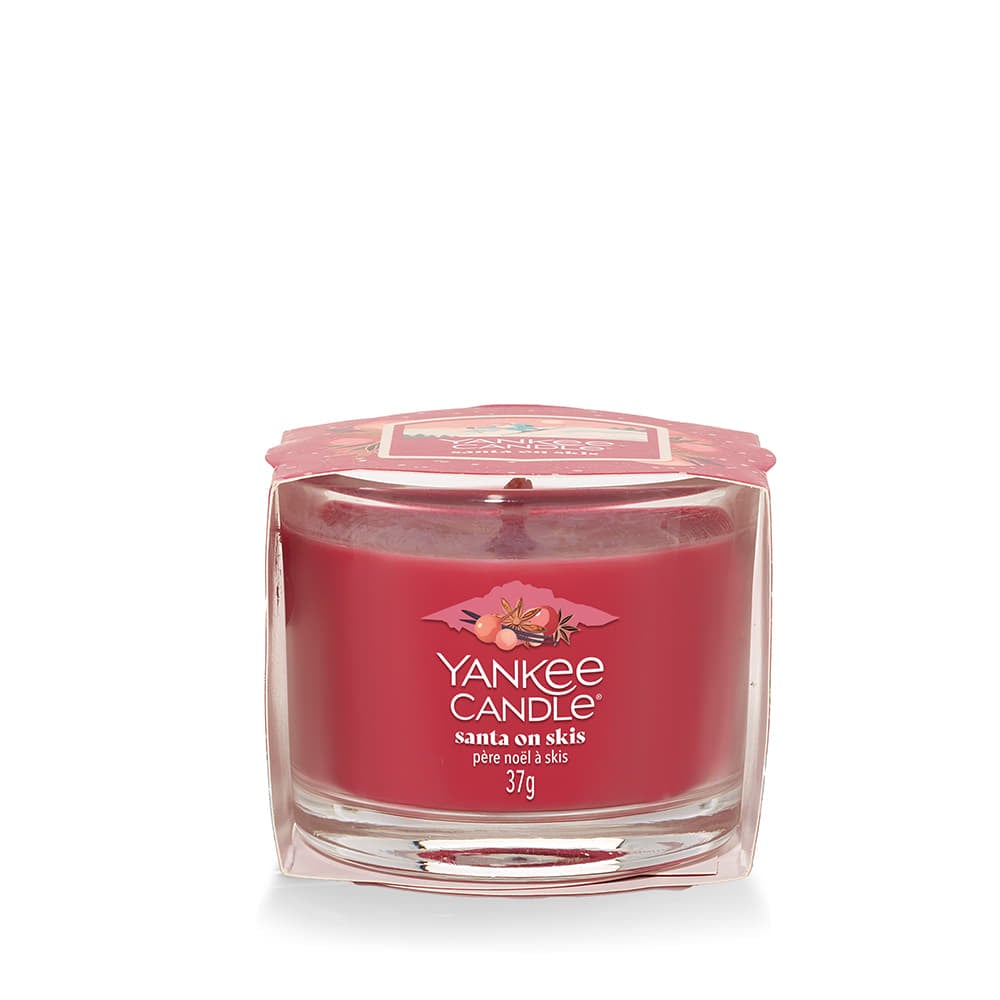 Ostatní doplňky Yankee Candle Votive Glass Santa On Skis