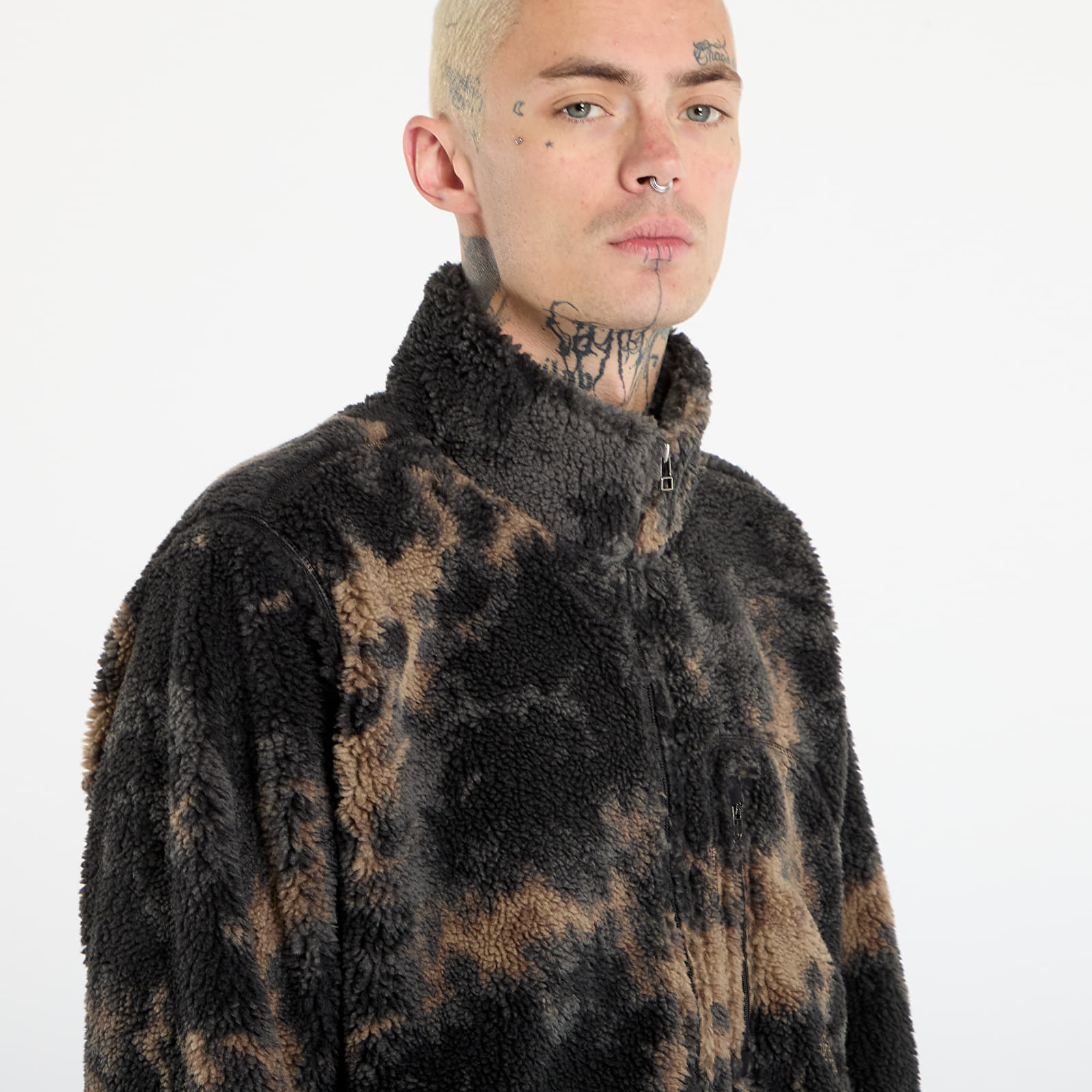 Moški hoodiji The North Face Extreme Pile Printed Pullover Fleece TNF Black Light Refract