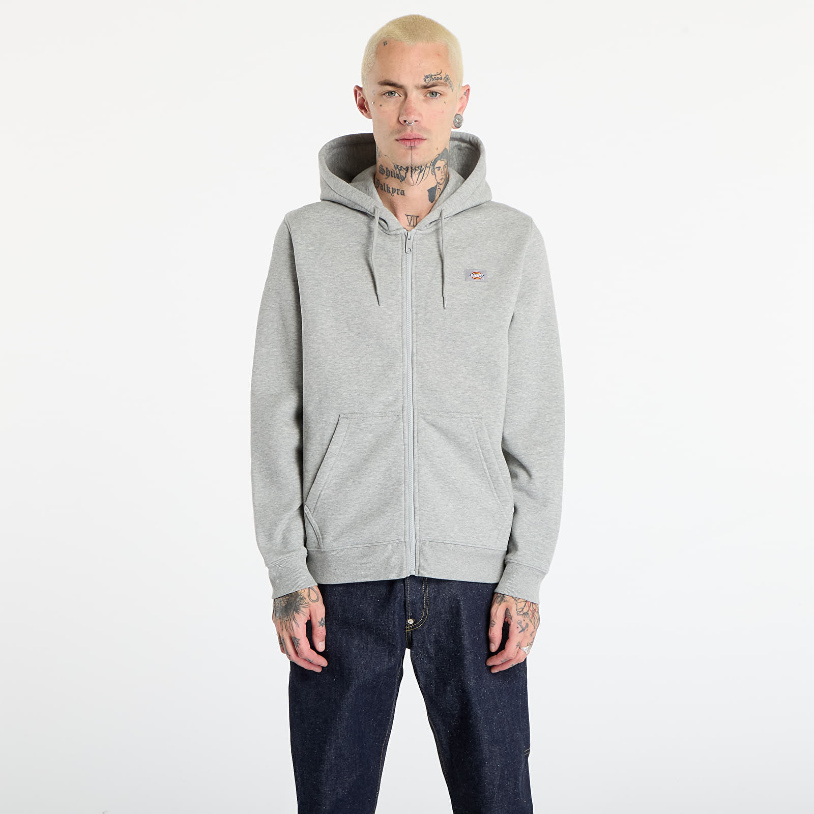 Sweatshirts til mænd Dickies Oakport Zip Hoodie Heather Grey