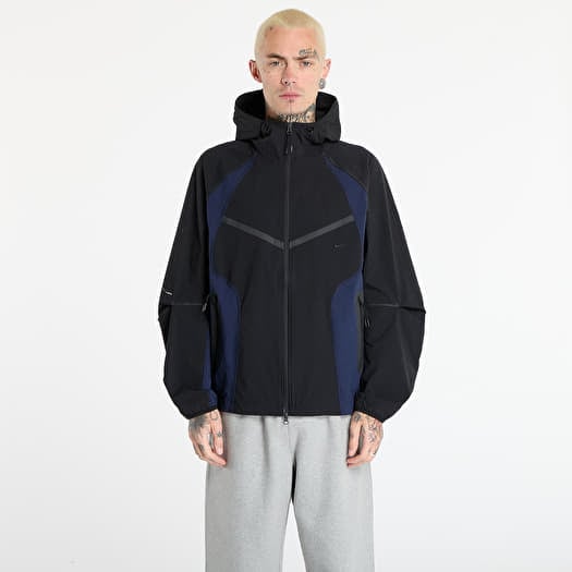 Bunda Nike Tech Men's Dri-FIT Woven Color-Block Windrunner Loose Jacket Black/ Obsidian/ Black