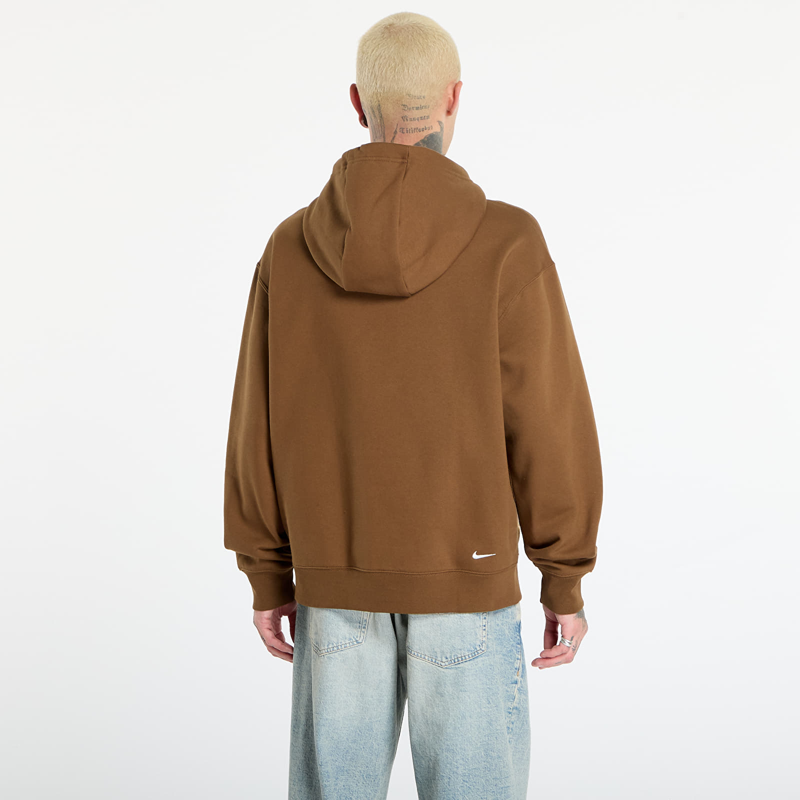 Men's sweatshirts Nike ACG "Tuff Fleece" Pullover Hoodie Mosswood Brown/ Lt Khaki/ Summit White