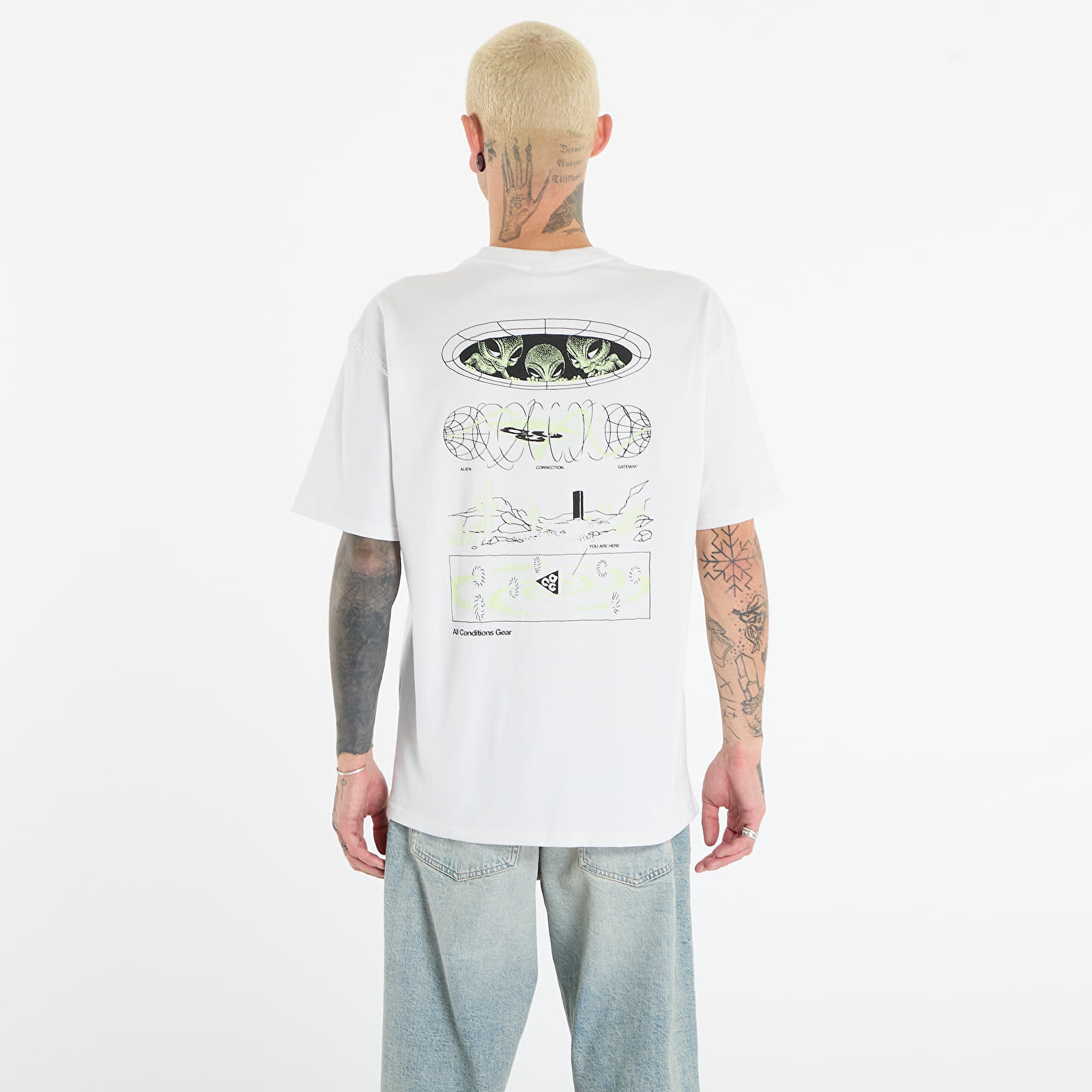 T-shirty męskie Nike M ACG T-Shirt Mystery Lights Summit White