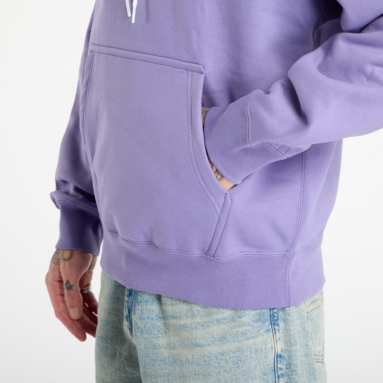 Bluzy Nike Solo Swoosh Men's Fleece Hoodie Dusty Amethyst